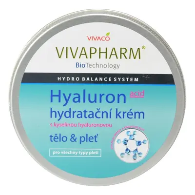 Vivaco Hydratační krém s kyselinou hyaluronovou VIVAPHARM 200 ml