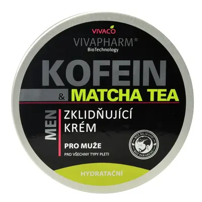 Vivaco Zklidňující krém pro muže Kofein a Matcha Tea VIVAPHARM 200 ml