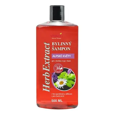 Vivaco Herb extrakt Bylinný šampon Alpské květy HERB EXTRACT 500 ml