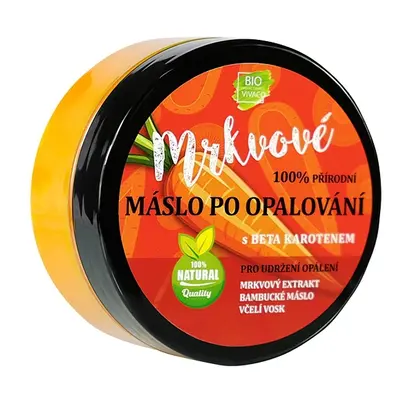 Vivaco 100% Přírodní máslo po opalování s mrkvovým extraktem 150ml