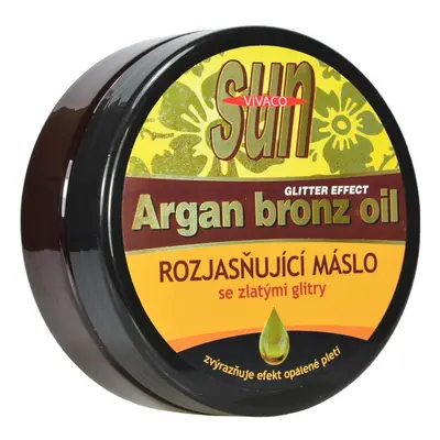 Sun Vital Rozjasňující máslo po opalování s BIO arganovým olejem a zlatými glitry SUN VIVACO 200