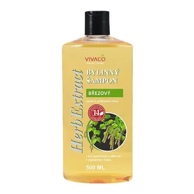 Vivaco Herb extrakt Bylinný šampon Bříza HERB EXTRACT 500 ml