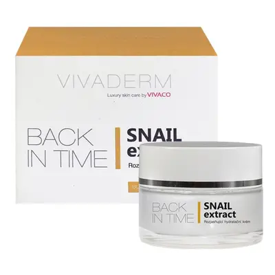 Vivaco Vivaderm Rozjasňující hydratační pleťový krém SNAIL extract BACK IN TIME 50 ml