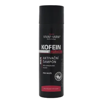 Vivaco Kofeinový šampon s keratinem pro muže VIVAPHARM 200ml