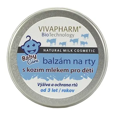 Vivaco Balzám na rty s kozím mlékem pro děti VIVAPHARM 25 g