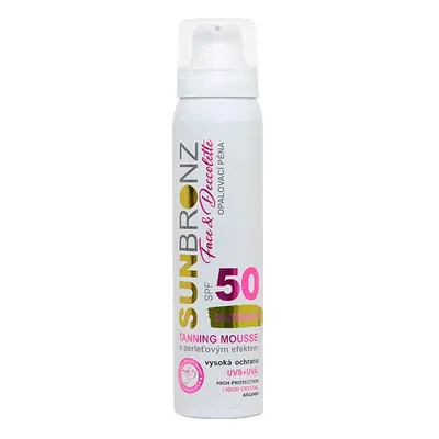 Vivaco Opalovací pěna SPF 50 na obličej a dekolt SUNBRONZ 100 ml