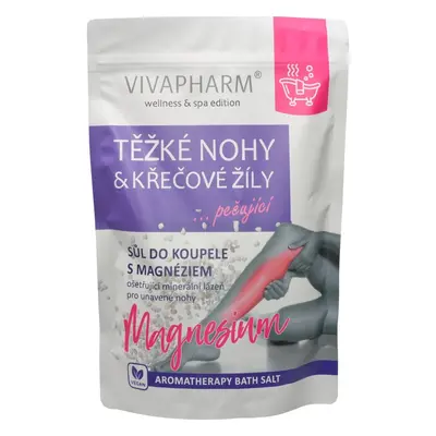 Vivaco VivaPharm Sůl Magnesium TĚŽKÉ NOHY a KŘEČOVÉ ŽÍLY 1000 g