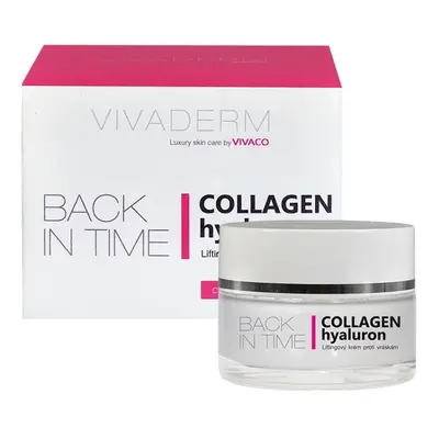 Vivaco Vivaderm Liftingový pleťový krém COLLAGEN + hyaluron BACK IN TIME 50 ml