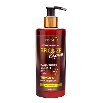 Vivaco Bronze Express Luxury Shimmer Milk rozjasňující tělové mléko 300 ml