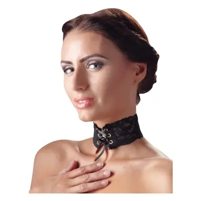 Obojek krajkový Cottelli Collection CHOKER LACE black