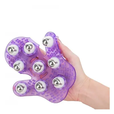 Masážní rukavice Roller Balls Massager purple