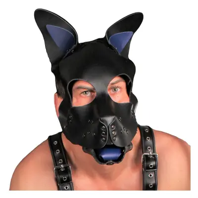 Maska The RED Genuine Leather Mask PUPPY blue