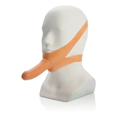 Nasazovací penis ACCOMMODATOR DUAL PENETRAT ivory