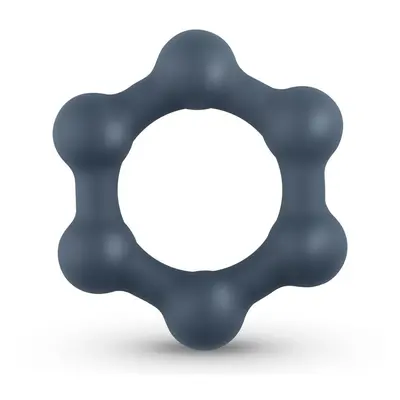 Kroužek na penis Boners Hexagon Cockring With Steel Balls