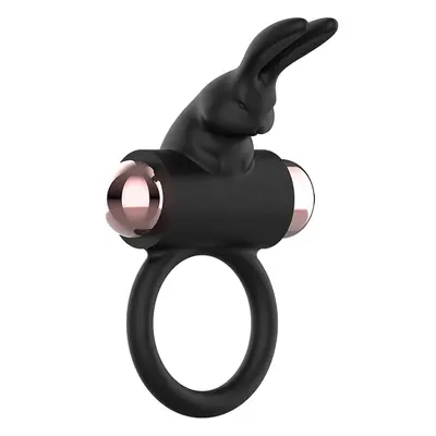 Kroužek na penis COQUETTE Cock Ring with Vibrator black-gold