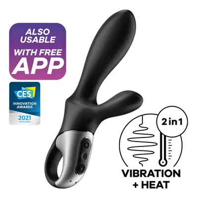 Vibrátor anální SATISFYER HEAT CLIMAX + černý