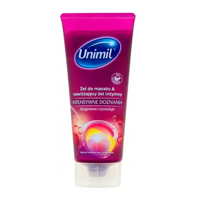 Masážní a lubrikační gel 2v1 Unimil Intense 200 ml