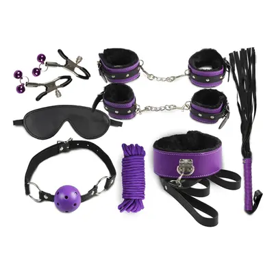 Sada SECRET PLAY Secret Bondage 8 PIECES SET purple