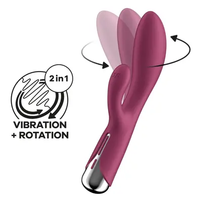 Vibrátor Satisfyer Spinning Rabbit 1 Rotating Shaft červený