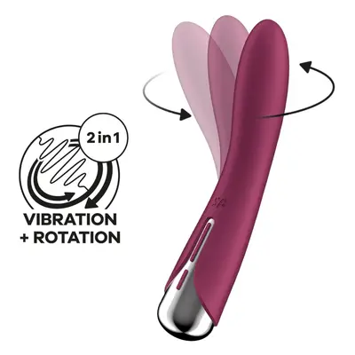 Vibrátor SATISFYER Spinning Vibe 1 červený