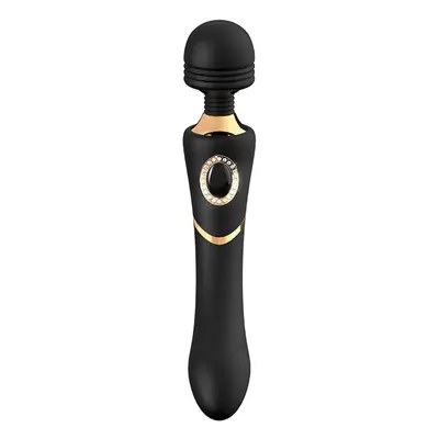 Masážní hlavice a vibrátor 2v1 CLEOPATRA Wand Massager black