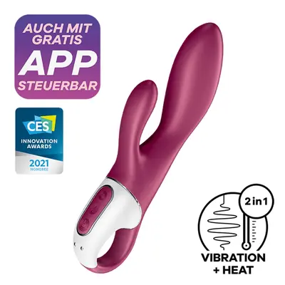 Vibrátor SATISFYER HEATED AFFAIR WARMING RABBIT vínový