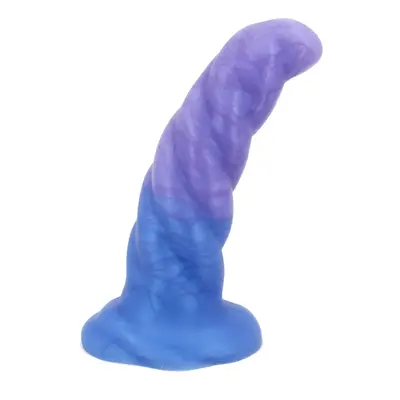 Dildo malé Top Notch Dongs FAUN fialové-modré