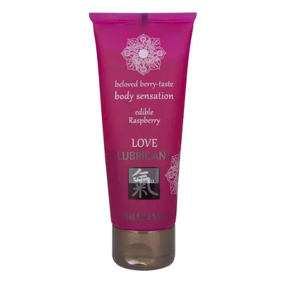 Lubrikační gel HOT Shiatsu Love Raspberry jedlý 75 ml