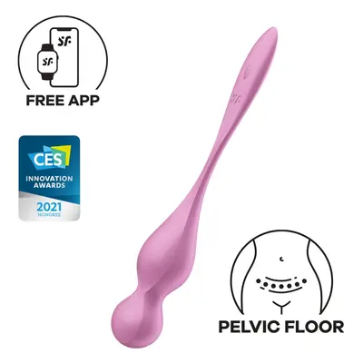 Vibrační kuličky SATISFYER Love Birds 1 Connect App růžové