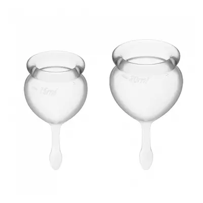 Menstruační kalíšky SATISFYER FEEL GOOD MENSTRUAL CUP transparentní