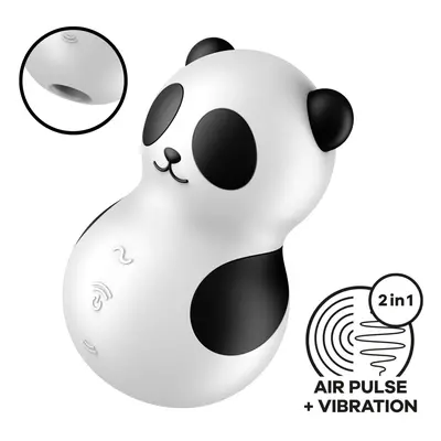 Stimulátor klitorisu SATISFYER Pocket Panda černobílý