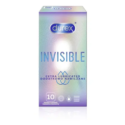 Kondom Durex Invisible Extra Lubricated 10 ks