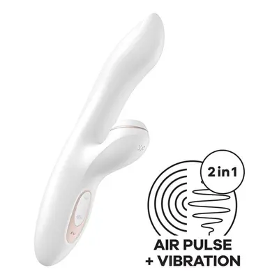 Vibrátor SATISFYER PRO G-SPOT RABBIT bílý + dárek prémiový FLAGRANTI lubrikant