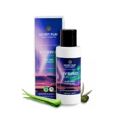 Lubrikační gel SECRET PLAY Hybrid Aloe Vera and Olive oil 100 ml