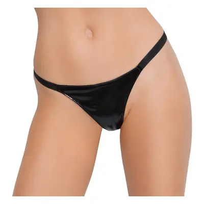 Tanga Black Level lakovaná černá S-L