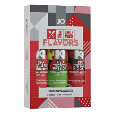 Lubrikační gely System JO H2O Tri Me Flavors Triple Pack 3x30 ml