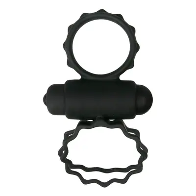 Kroužek na penis Easytoys Men Only Duo Cock Ring black