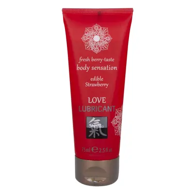 Lubrikační gel HOT Shiatsu Love Strawberry jedlý 75 ml