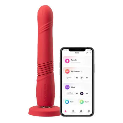 Dildo vibrační LOVENSE Gravity Thrusting App Controlled červené