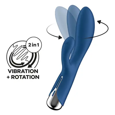 Vibrátor Satisfyer Spinning Rabbit 1 Rotating Shaft modrý