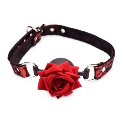 Eye Catching Ball Gag With Rose Master Series