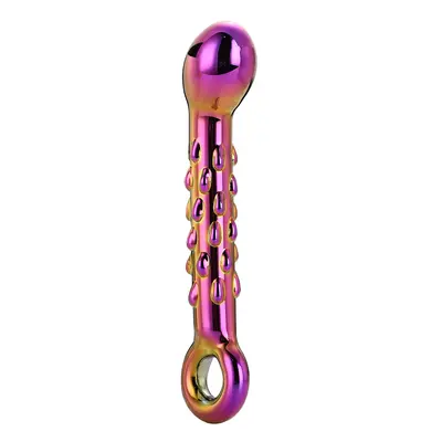 Glamour Glass Ribbed G-Spot Dildo