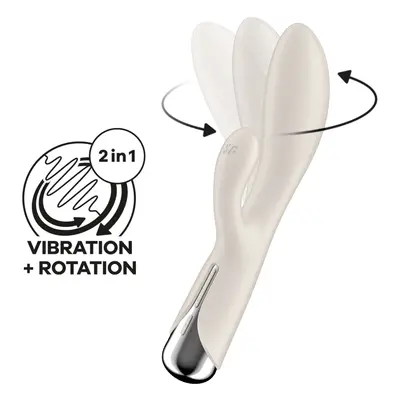 Vibrátor Satisfyer Spinning Rabbit 1 Rotating Shaft béžový