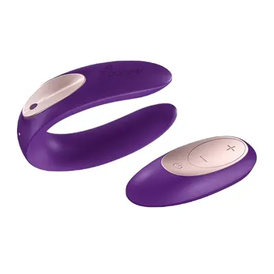 Vibrátor SATISFYER DOUBLE PLUS REMOTE fialový