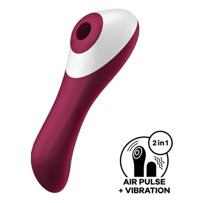 Vibrátor SATISFYER DUAL CRUSH vínový