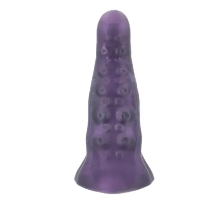 Dildo střední Top Notch Dongs CHAPADLO fialové-stříbrné