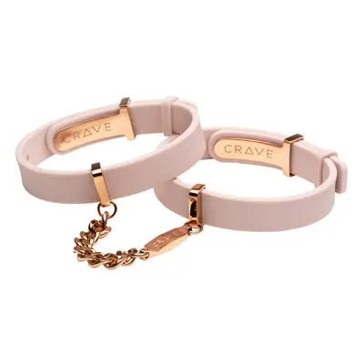 Pouta na ruce CRAVE - ID CUFFS PINK-ROSE GOLD