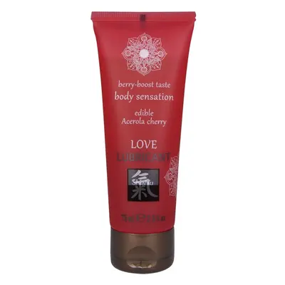 Lubrikační gel HOT Shiatsu Love Acerola Cherry jedlý 75 ml