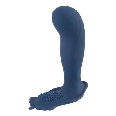 Kolík anální You2Toys Vibrating Butt Plug with nubs blue