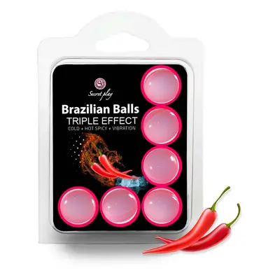 Olej masážní BRAZILIAN TRIPLE EFFECT 6 BALLS SET